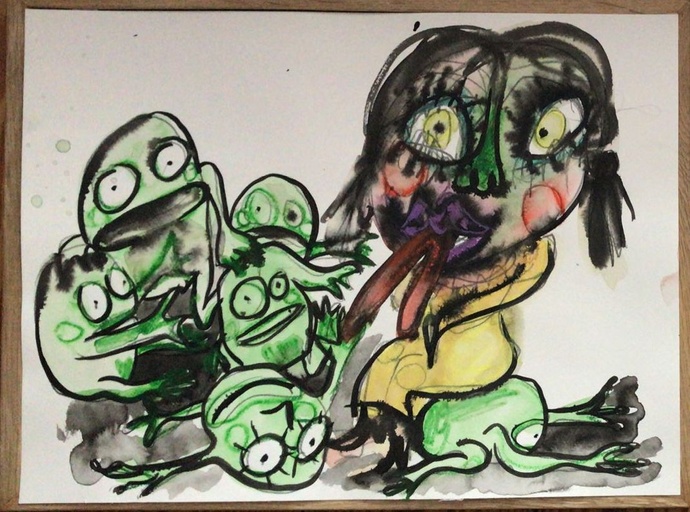 Auf Anderen sitzenbleiben 